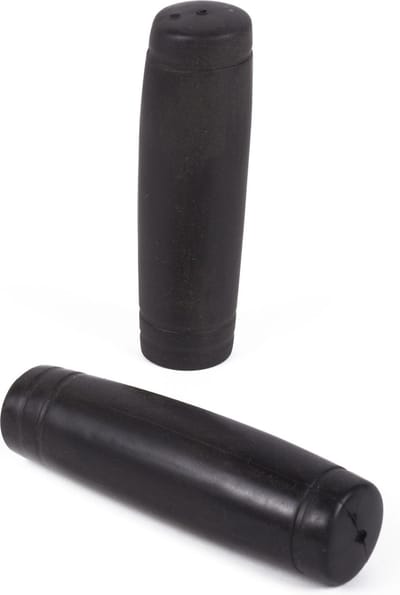 Benson Rubberen fiets handvatten - uitstekende grip - duurzaam - zwart - 110 mm