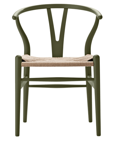 Carl Hansen & Søn CH24 Y Wishbone-stoel Soft - soft olive green