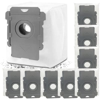 15-pack vervangende stofzuigerzakken Effectieve stoffiltratie Compatibel met iRobot i7 / i3 / i6 / i8 8 Pack gray
