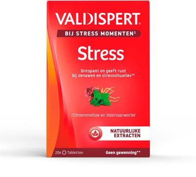 Valdispert Stress - Citroenmelisse ontspant en geeft rust bij zenuwen en stresssituaties* - 20 tabletten