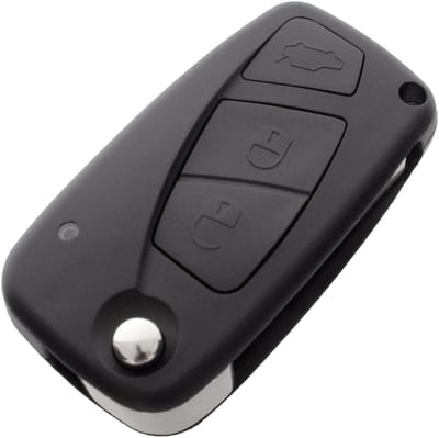 M MODECAR - Sleutelbehuizing voor Fiat - 3 knoppen - Vervangend onderdeel