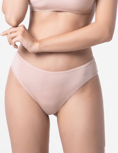 Brazilian dames string Micro Modal buff beige | Ollies Fashion
