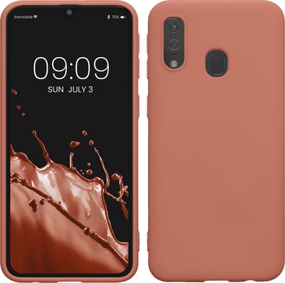 kwmobile telefoonhoesje geschikt voor Samsung Galaxy A40 - Hoesje voor smartphone - Back cover in winter roze