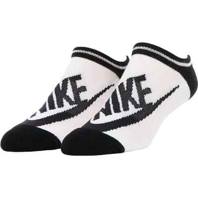Nike Enkelsokken Dames 3 Paar Zwart Wit SX6064-101 M white