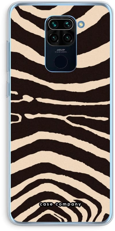 Case Company® - Hoesje geschikt voor Xiaomi Redmi Note 9 hoesje - Arizona Zebra - Soft Cover Telefoonhoesje - Bescherming aan alle Kanten en Schermrand