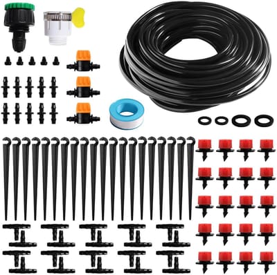 Automatische Irrigatie Kit - Druppelsysteem Tuin - Planten Water Geven - Water Besparend - 15 Meter Slang