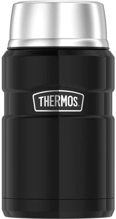 Thermos Stainless King Voedseldrager - Charcoal Black Polished - 710ml