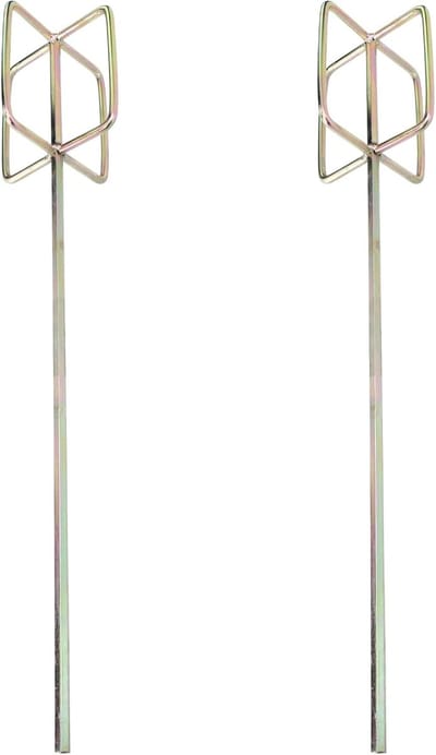 Verf en Mortel Mixer - Boor Mixer - Mengen van Materialen - Set van 2 - 49 cm Lengte - Goud
