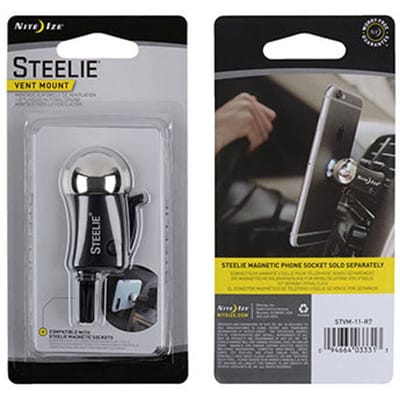 Nite Ize Steelie Auto Actieve houder Zwart
