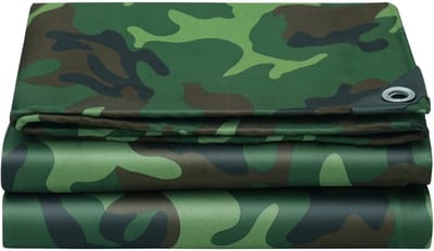 Camouflage zeil - Waterdicht dekzeil - Buiten beschermen - Duurzaam Oxford stof - 15 x 3 meter - Groen patroon
