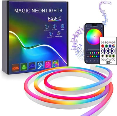 RGB LED Strip 2m met Bluetooth en Muzieksynchronisatie - Waterdicht, Flexibel en Veelzijdig