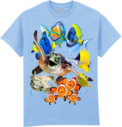 Schildpad Vissen Reef Selfie The Coloured House T-shirt M