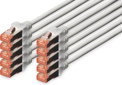 UTP Category 6 Rigid Network Cable Digitus DK-1644-0025-10 Grey 25 cm