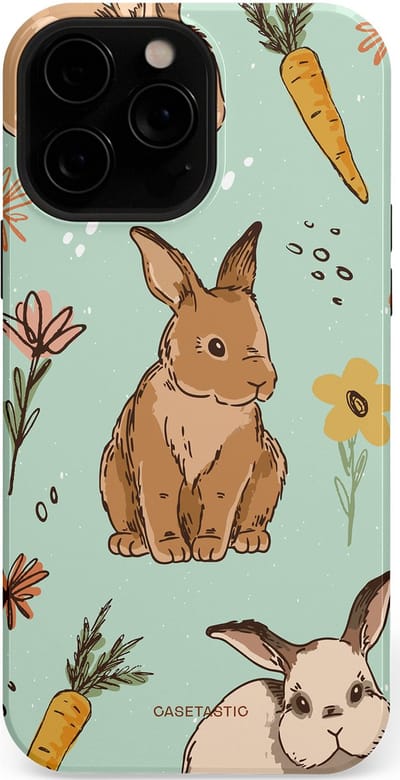 Casetastic Hoesje Geschikt voor Apple iPhone 13 Pro Max Magsafe - Stijlvolle Beschermende Duo-layer Case - Hop hop flapoortje