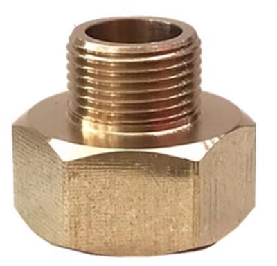 Dailygoods- Kraanadapter Messing - G1/2 naar 9/16 inch - Corrosiebestendig - Lekvrije Verbinding - Eenvoudige Installatie - Duurzaam Materiaal - Pijpfitting