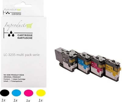 Improducts® Inkt cartridges - Alternatief Brother LC3235/ LC-3235 / 3235 4 Stuks