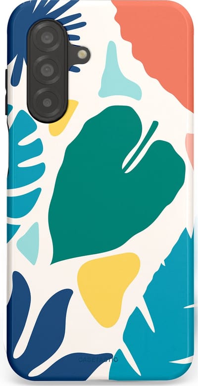 Casetastic Hoesje Geschikt voor Samsung A26 - Stijlvolle Beschermende Duo-layer Case - Moderne Kunstbladeren