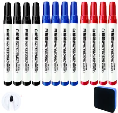 13-Delige Set Uitwisbare Whiteboard Markers – Mix kleuren - Stift - Soepel Schrijvend - Glas - Kunststof