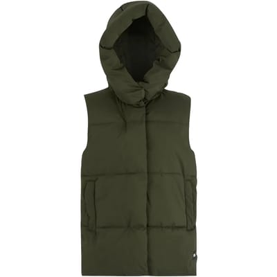 Kelse lichtgewicht gewatteerde gilet bodywarmer met capuchon voor dames