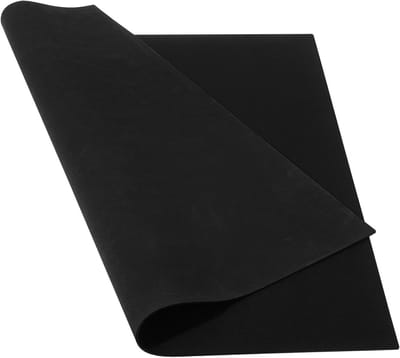 Wasmachine Bovenblad Mat - Droger Beschermer - Apparaat Beschermen - Absorberend Antislip - 60x60 cm - Zwart