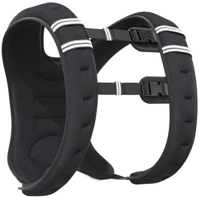 Gewichtsvest 10 kg Verstelbaar voor Krachttraining, Oxford‑weefsel met metaalzand, zwart 40x35 cm