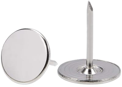 Dailygoods- Pushpinnen 100 stuks - Zwaar belastbare platte kop - Decoratieve duimspijkers - Duurzaam metaal - Klassiek brons - Voor muur en prikbord