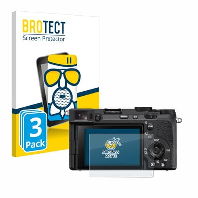 BROTECT - Screenprotector voor Sony Alpha 7CR - Folie Beschermfolie Beschermglas matte 3 Stuks