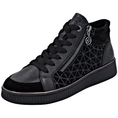 Hoge sneakers van Goatsuede-leer