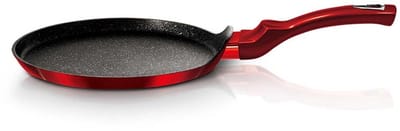 Berlinger Haus Black Burgundy Serie - Granieten Pannenkoekenpan - 28cm - Soft Touch Handvat - Geschikt voor Alle Warmtebronnen