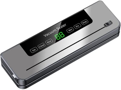 Trexxo - vacumeermachine - Keuken - Elektrische vacuümmachine - Droge/Natte Voedselverpakking - 120W - 5 verschillende standen - 40 graden