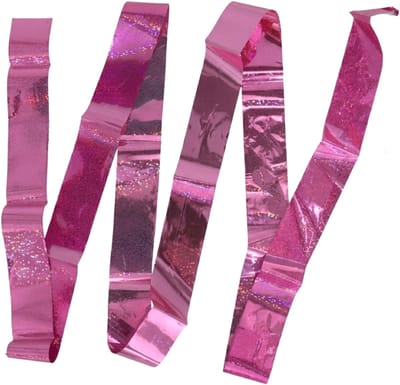 Gerimport Dans / turn lint - 44 cm - turnlint in roze / zilver - glanzend - gymnastiek speelgoed