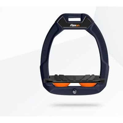 Veiligheidssporen voor paardrijden Met een Grip Blauw/Zwart/Oranje Flex-On Safe-On