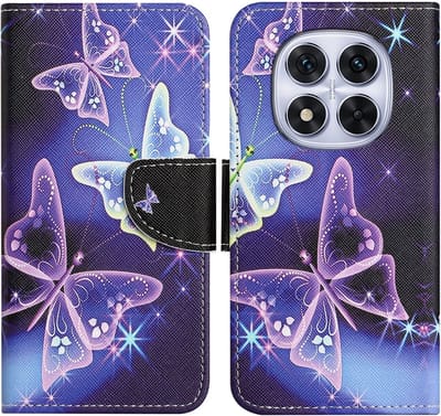 Coverup Hoesje - Geschikt voor Xiaomi Redmi Note 14 Pro 5G / Pro+ / Poco X7 Hoesje - Coverup Book Case - Vlinders