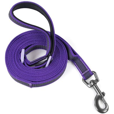 Handsfree Dubbele Handgreep Hondentuigje Verstelbaar Ren Crossbody Lijn Tailleband, Multifunctioneel Voor Grote Middelgrote Huisdier Wandelen (PURPLE,1.8M-3M) paars