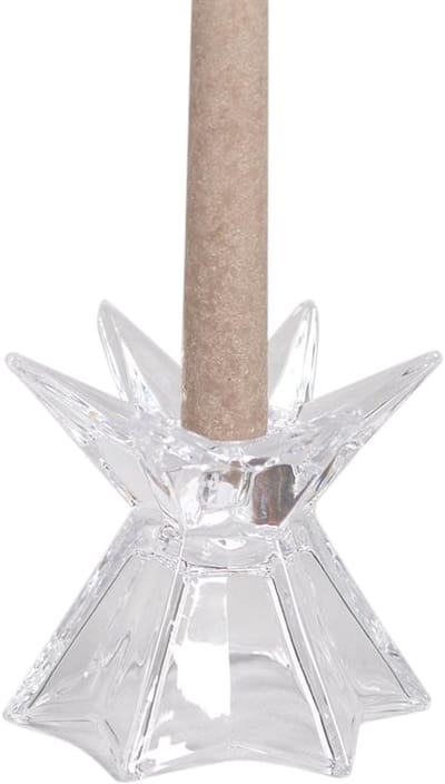 Rasteli Kaarsenhouder-Kandelaar voor Tafelkaars Glas D 12 cm H 10.5 cm