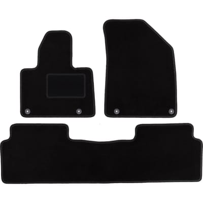 Zwarte veloursmatten voor: Citroen C5 III X7 liftback, sedan, stationwagen, tourer (2008-2017)
