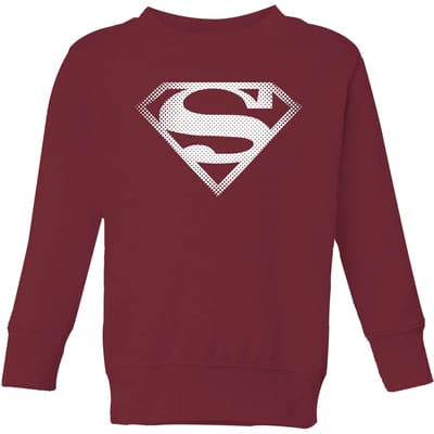 Superman Spot Logo Kids' Sweatshirt - Burgundy - 98/104 (3-4 jaar)