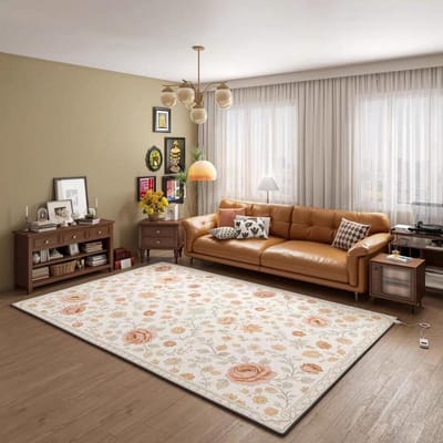 Verwarmd Vloerkleed - Elektrisch Tapijt - Comfort Verhogend - Snelle Graphene Warmte - 140 x 200 cm - Grijs