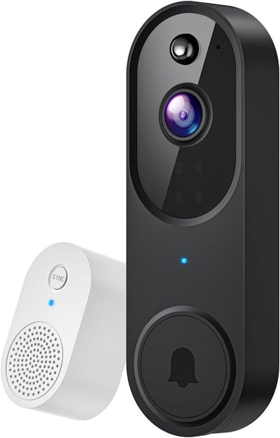 Deurbelcamera – 1080 HD – Nachtzicht – 120° Groothoek – Bewegingsdetectie – Draadloos – Binnen/Buiten