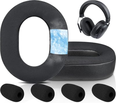 Vervangende Koel Gel Oorkussens voor Gaming Headsets, Zacht IJszijde Stof en Geheugenfoam voor Comfort en Geluidisolatie