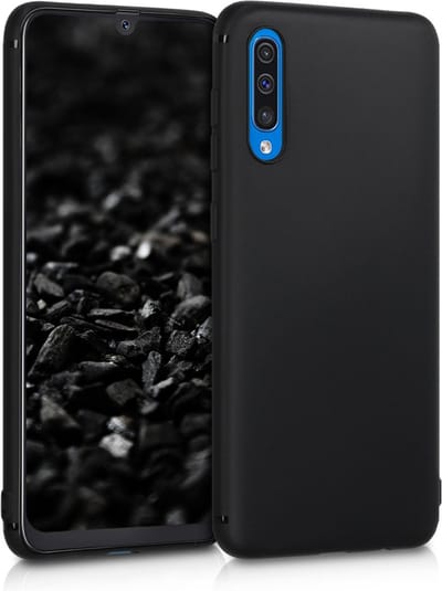 kwmobile telefoonhoesje geschikt voor Samsung Galaxy A50 - Hoesje voor smartphone - Back cover in mat zwart