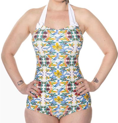 Banned - Shoreline Badpak - Bloemen - XS - Multicolours