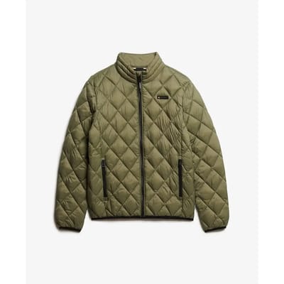 Superdry - Fuji Lite jas met ruitvormige wattering - Heren - Gewatteerde jassen