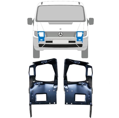 Koplamphouder voor Mercedes Vito I W638 1996-2003 / Links + Rechts / Set