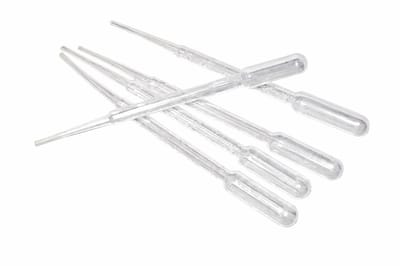 Kunststof pipetten - Druppelteller - Plastic - 3ml - 5 Stuks