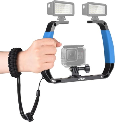 Onderwater Actiecamera Hand Stabilizer met Koud Schoen Bevestigingen en Polsband voor GoPro en DJI Osmo Action