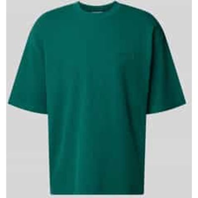 relaxed fit T-shirt met structuurpatroon