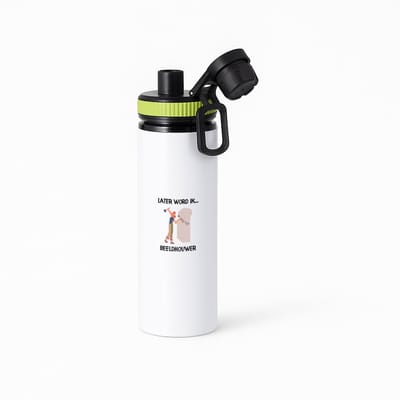 Hacebo® - Later word ik beeldhouwer waterfles met draaidop groen - Kunst - Beeldhouwers - Kunstenaar - sculptuurmaker - water fles - 850ML