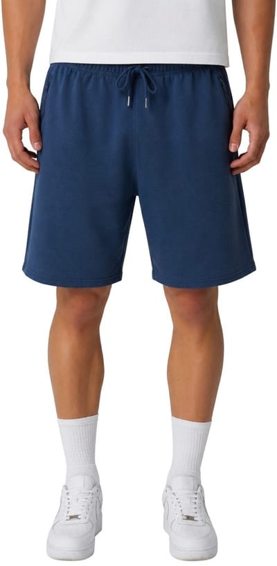 Smith & Solo korte broek heren - comfortabele shorts heren - katoen sweat short - indigo