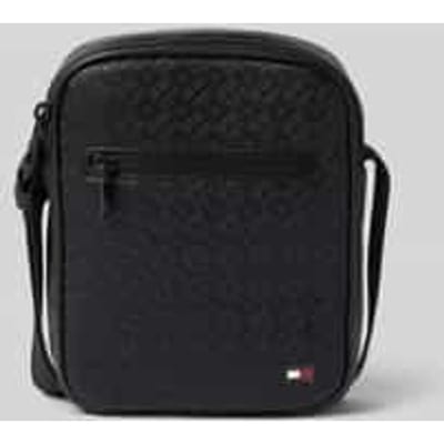 Tommy Hilfiger Embossed Flag Mini Crossover Black Größe: OS | Umhängetaschen Outlet | Herren | Schwarz